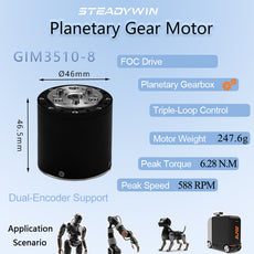 GIM3510-8 Small robot joint module with built-in communication driver dual encoder Aloha motor